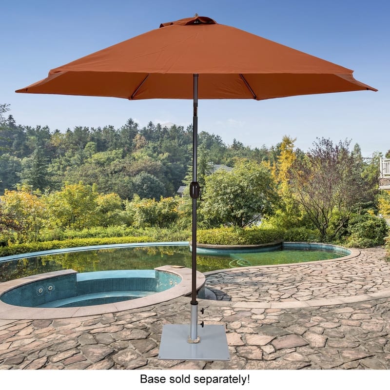 Tropishade 9 ft. Aluminum Bronze Patio Umbrella, Rust cover