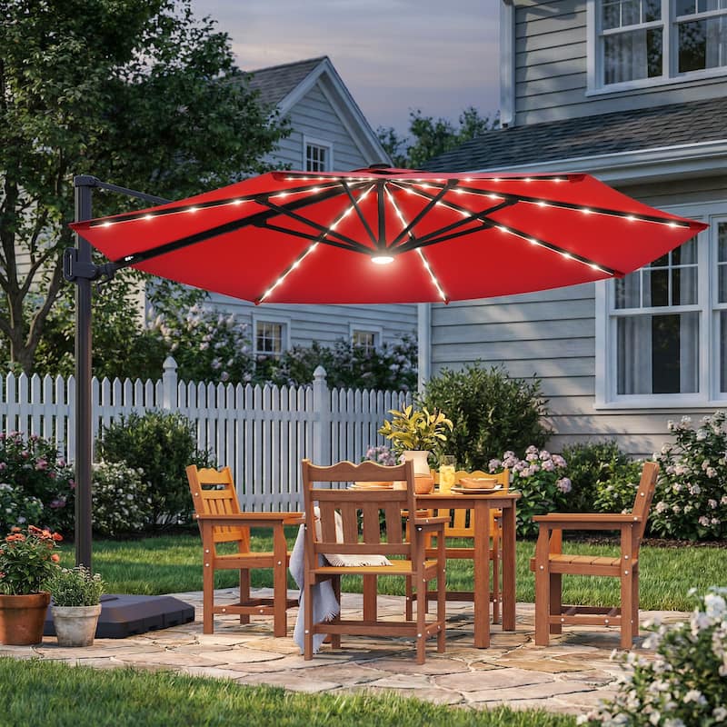 Sonkuki Outdoor 10FT LED Patio umbrella for Garden