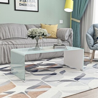 39.37 Inch Whole Tempered Glass Tea Table Coffee Table for Living Room ...