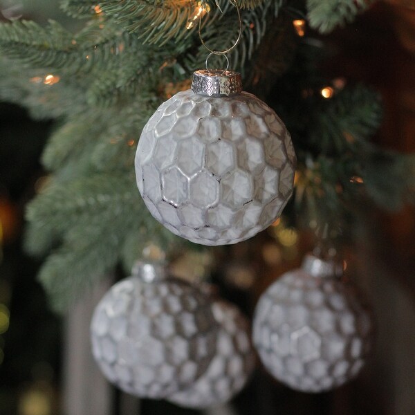 silver matte christmas ornaments