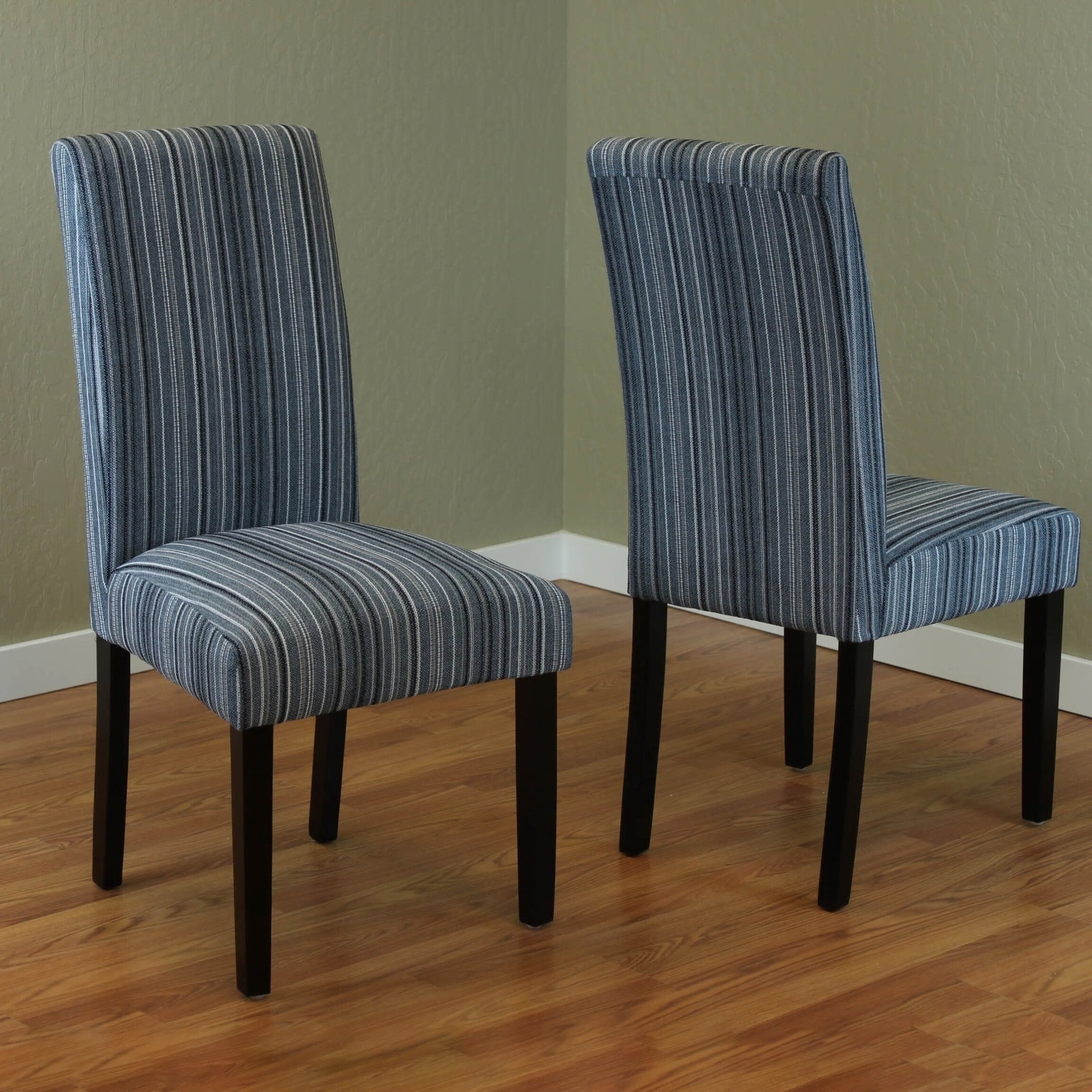 Monsoon Seville Stripe Fabric Dining Chairs Set of 2 On Sale