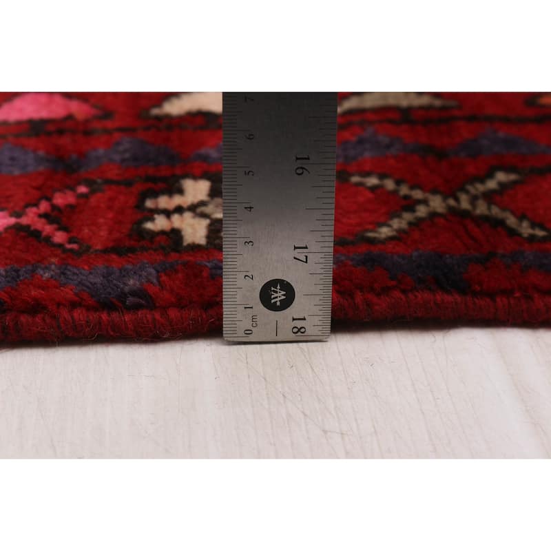 ECARPETGALLERY Hand-knotted Anadol Black, Red Wool Rug - 3'3 x 9'4