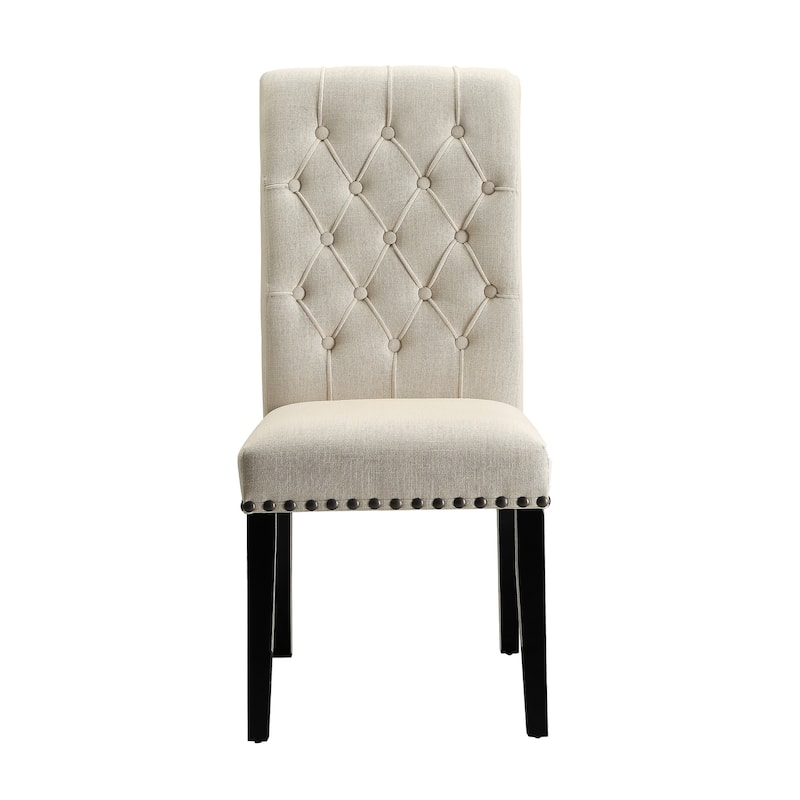 Belinda 5-piece Round Dining Set with Upholstered Chairs