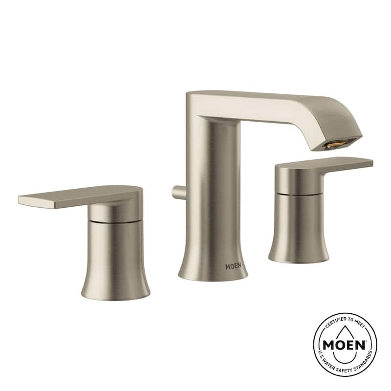 Moen Genta LX 1.2 GPM Widespread Bathroom Faucet with Pop-Up Drain