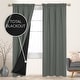 preview thumbnail 84 of 117, Deconovo 100% Full Blackout Double-Layer Rod Pocket Curtains (2 Panels)