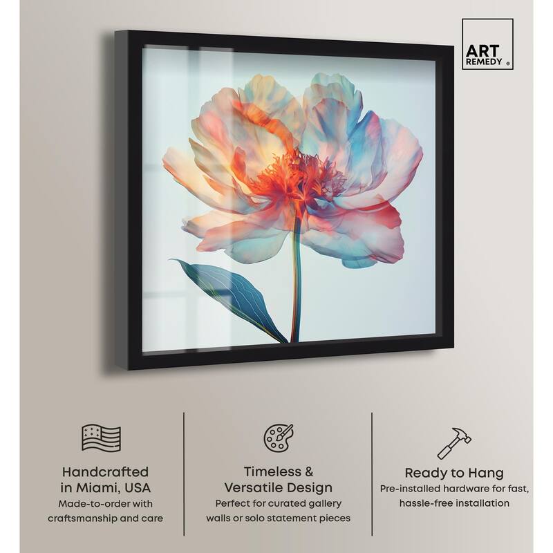 Peony Phases Shadowbox by Art Remedy