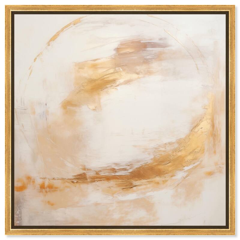 Golden Orb I Canvas by Art Remedy - Gold - 30" x 30"