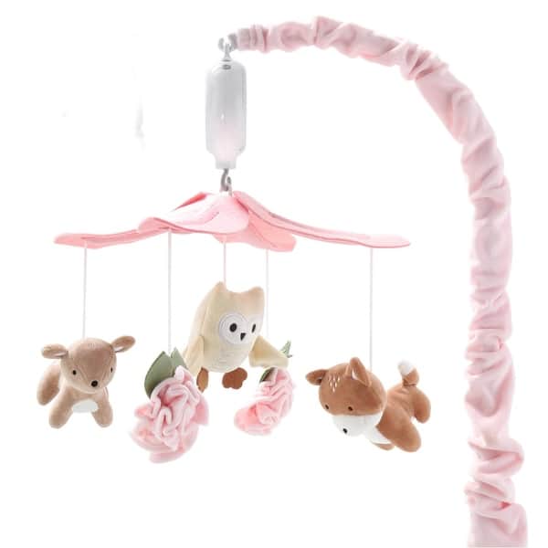 slide 2 of 5, The Peanutshell Little Forest Baby Musical Crib Mobile
