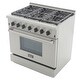 preview thumbnail 20 of 26, KUCHT Professional 36 in. 5.2 cu. ft. Natural Gas Range with Sealed Burners and Convection Oven in Stainless Steel