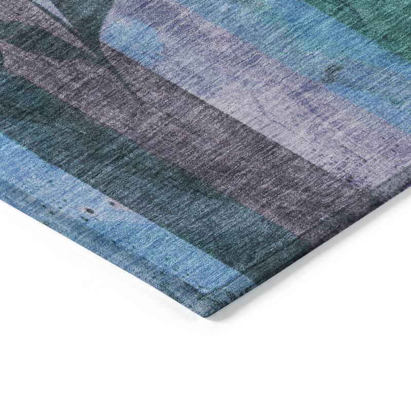 HomeRoots Floral Transitional Rectangle Outdoor Rug