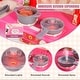 preview thumbnail 8 of 10, 74 Piece 3-in-1 Pink Kids Kitchen Playset Toy Perfect for Group Play - 50" (L) x 11" (W) x 35" (H)