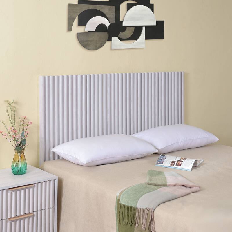 SAFAVIEH Home Telsi Mounted Headboard - Bleached White - Queen