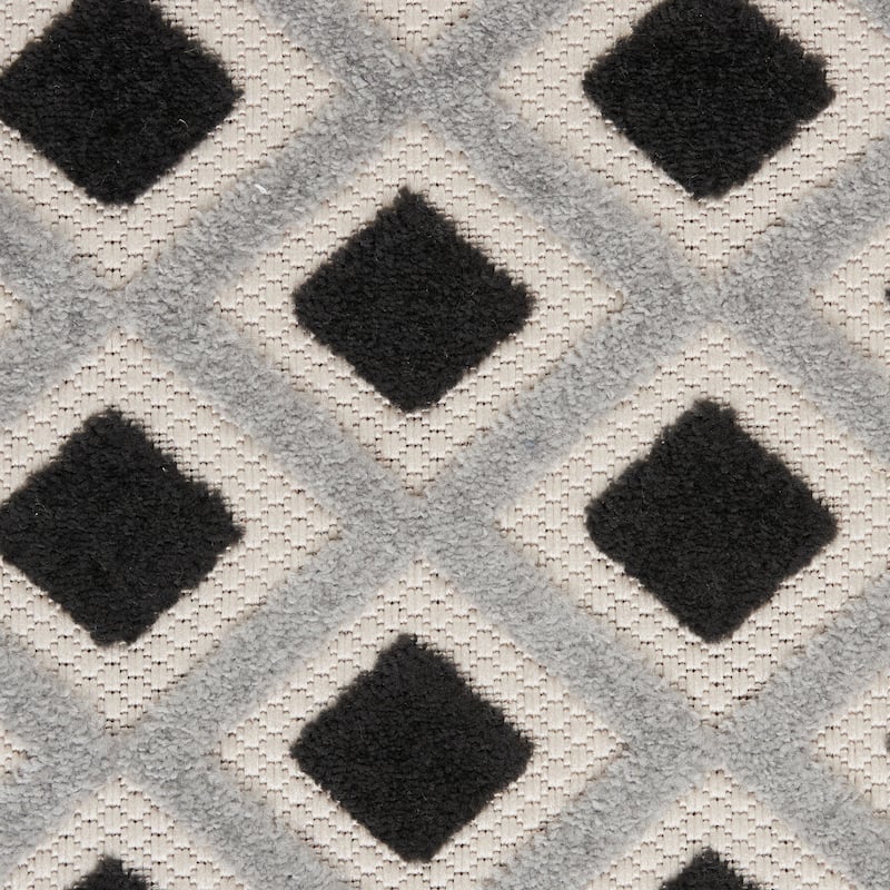 Nourison Aloha Indoor/Outdoor Modern Geometric Diamond Area Rug