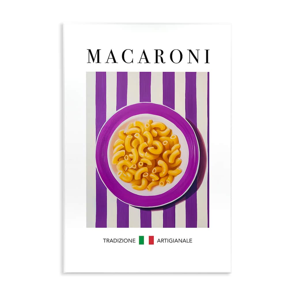 Stupell Traditional Macaroni Pasta Wall Plaque Art Design By Andreas Magnusson
