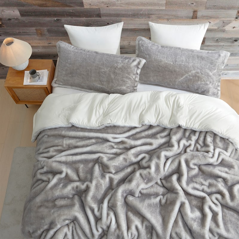 Fox in the Coconut Tree - Coma Inducer® Oversized Comforter Set - Frosty Gray Coconut - Oversized King
