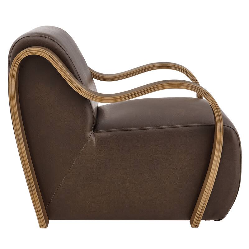 Atrium Vegan Leather Accent Armchair