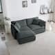 Option Gray 2-Seater Sofa+Ottomans