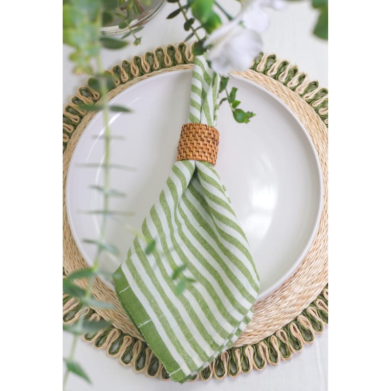 Caravan Ticking Stripe Napkins - Set of 4