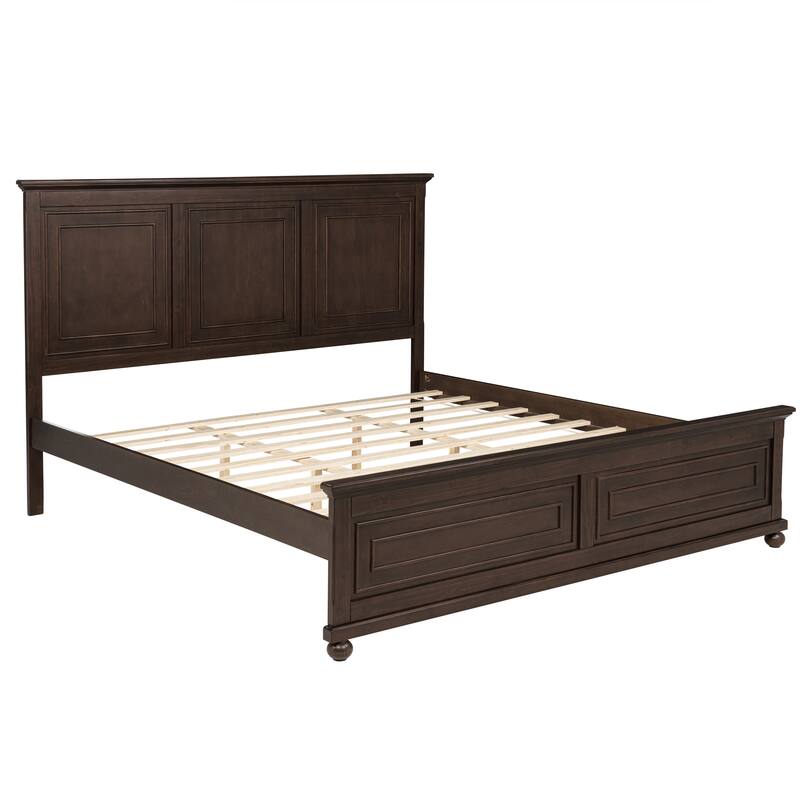 King Size Bed with Tall Headboard & Footboard