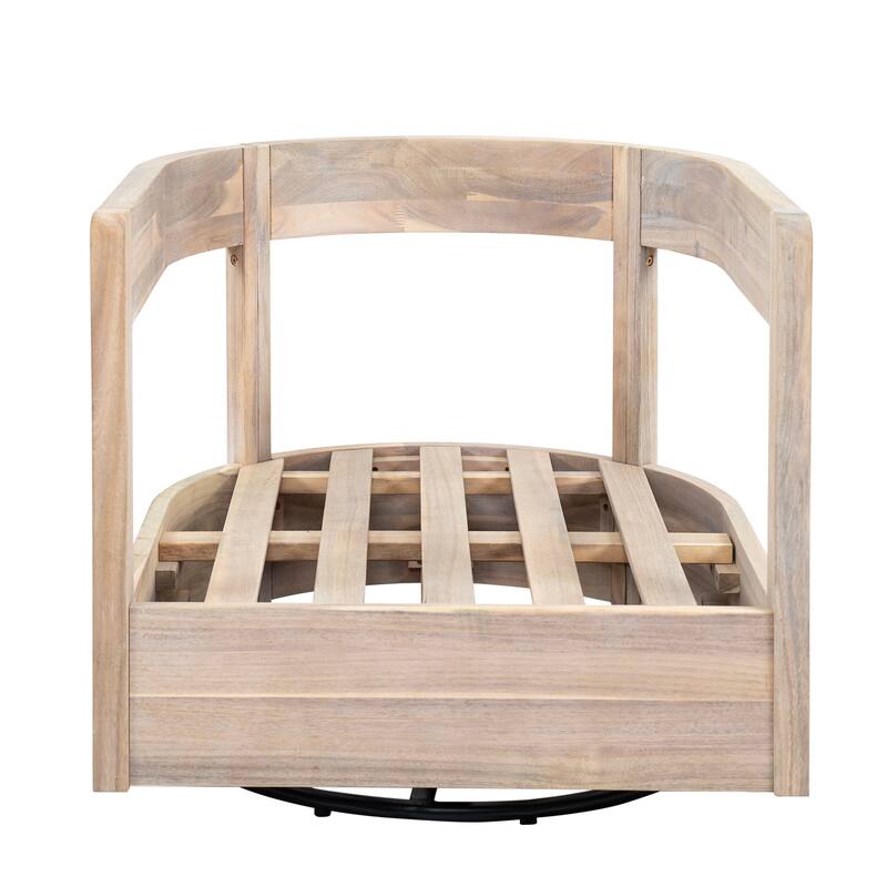 Christopher Knight Home - Alverra 3-Piece Outdoor Swivel Patio Chat Set with MGO Side Table