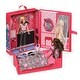 preview thumbnail 6 of 7, Badger Basket Home & Go Dollhouse Playset Travel & Storage Case with Bed/Bedding for 12-inch Fashion Dolls - Pink/Multi