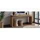 preview thumbnail 17 of 38, GDFStudio - Alex Farmhouse 65" Wooden Console Table for Entryway
