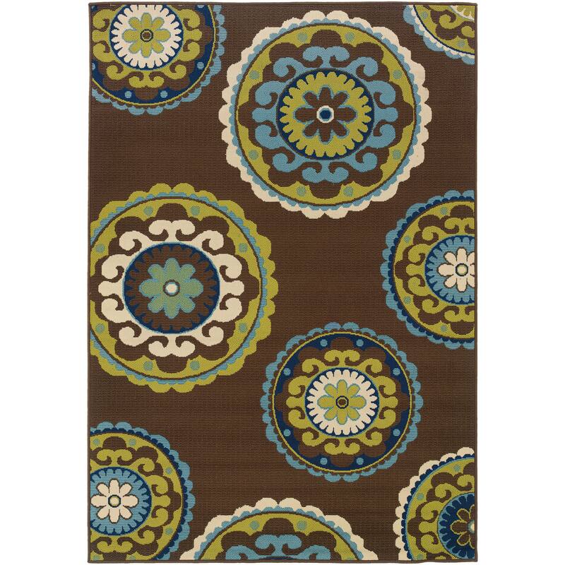 Style Haven Catalina Floral Medallions Indoor/ Outdoor Area Rug