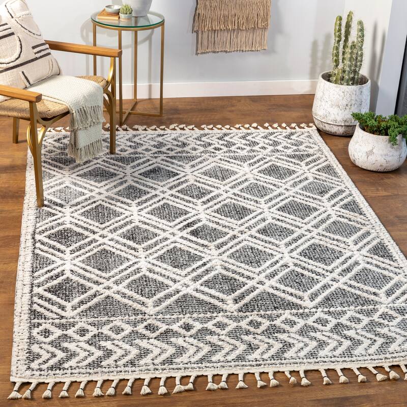 Livabliss Novak Global Diamond Trellis Area Rug