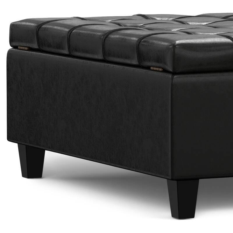 WYNDENHALL Elliot 40 inch Wide Transitional Square Table Ottoman