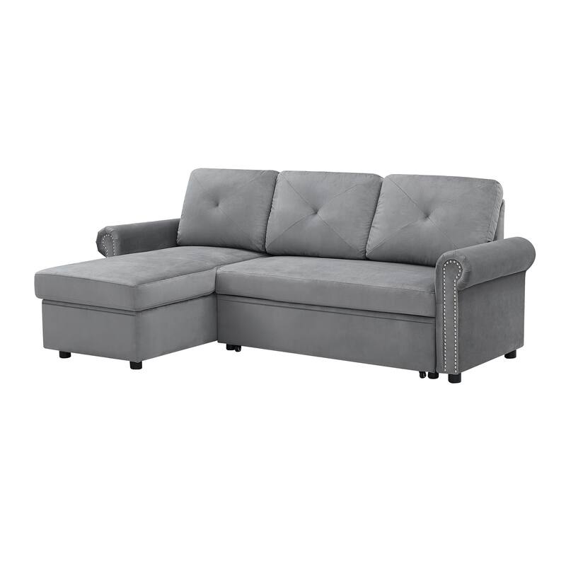 83" L-Shape Sectional Sofa with Storage Chaise