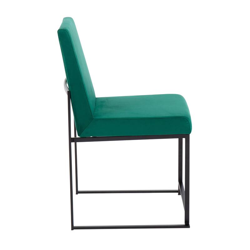 Strick & Bolton Forrest Black High Back Upholstered Dining Chair (Set of 2)