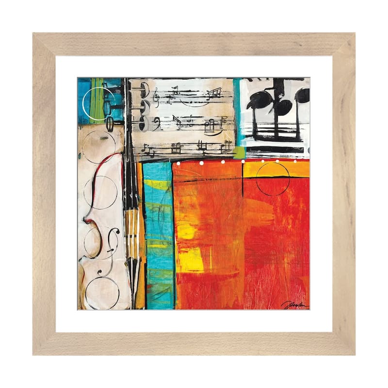 iCanvas "Sheet Music II" by Liz Jardine - Natural - 24x24x1