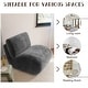 preview thumbnail 20 of 54, 33'' W Swivel Armless Sponge Filling Bean Bag Accent Chair Lounger
