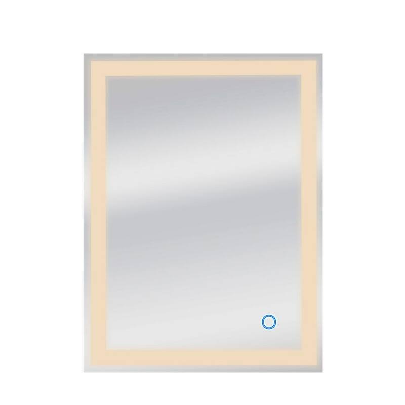 Dyconn Faucet Edison Wall-mounted LED Backlit Tri-Color Mirror - Clear