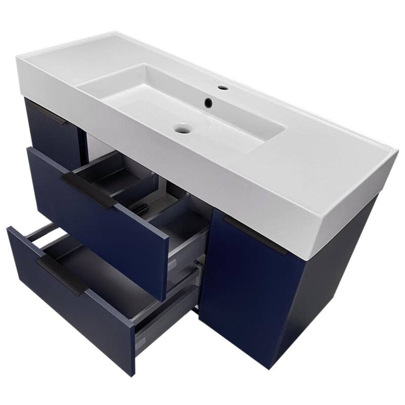 Nameeks Derin-4818-W-C Derin 48" Wall Mounted Single Basin Vanity Set