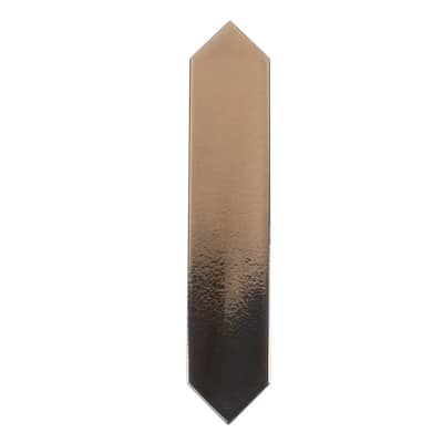 Apollo tile 2" x 10" Piquet Glossy Gold Ceramic Tile (5.38 sq ft/case) - 44 Pack