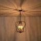 preview thumbnail 10 of 10, 4-Light Mid-Century Modern Black and Gold Linear Geometric Pendant Light - 17.72 in. W x 20.47 in. D x 20.47 in. H