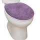 preview thumbnail 2 of 189, Home Weavers Waterford Collection Cotton Toilet Lid Rug | Elastic Fit | Fit Most Standard Toilet Lid | 18"x18"