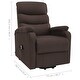 preview thumbnail 8 of 6, vidaXL Power Lift Massage Recliner Brown Fabric - 28.7" x 35.6" x 40.4"