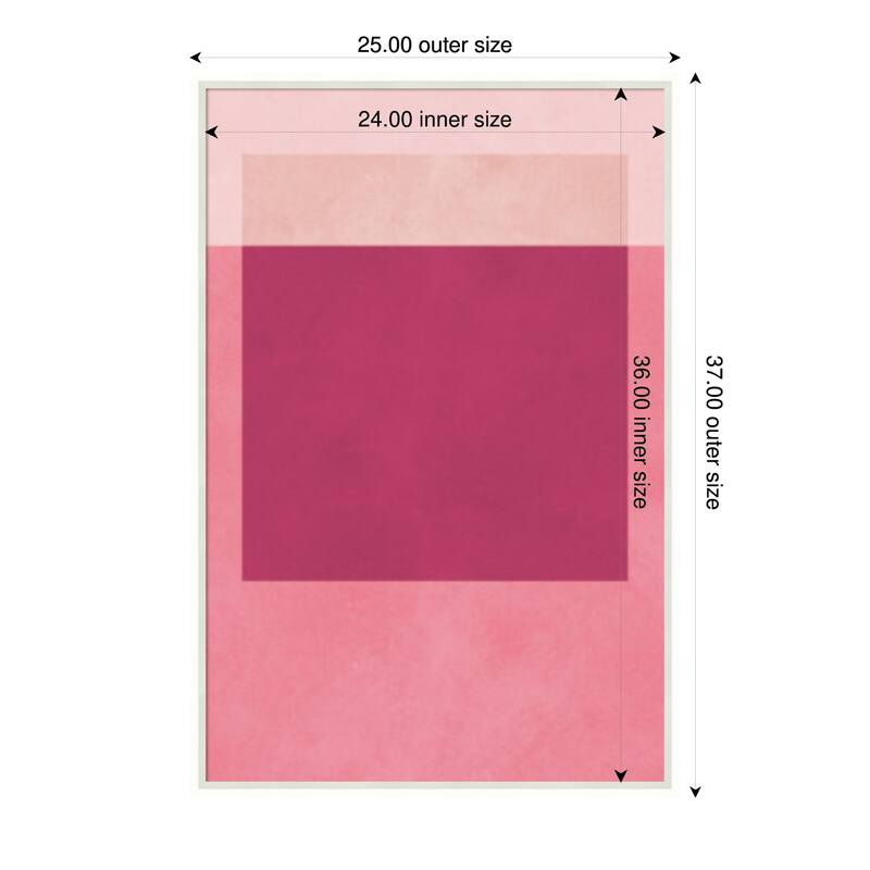 Amanti Art Framed Fabric Pinboard Overlapping geometry 12 by Vitor Costa Printed Bulletin Board - Board Size 24 x 36