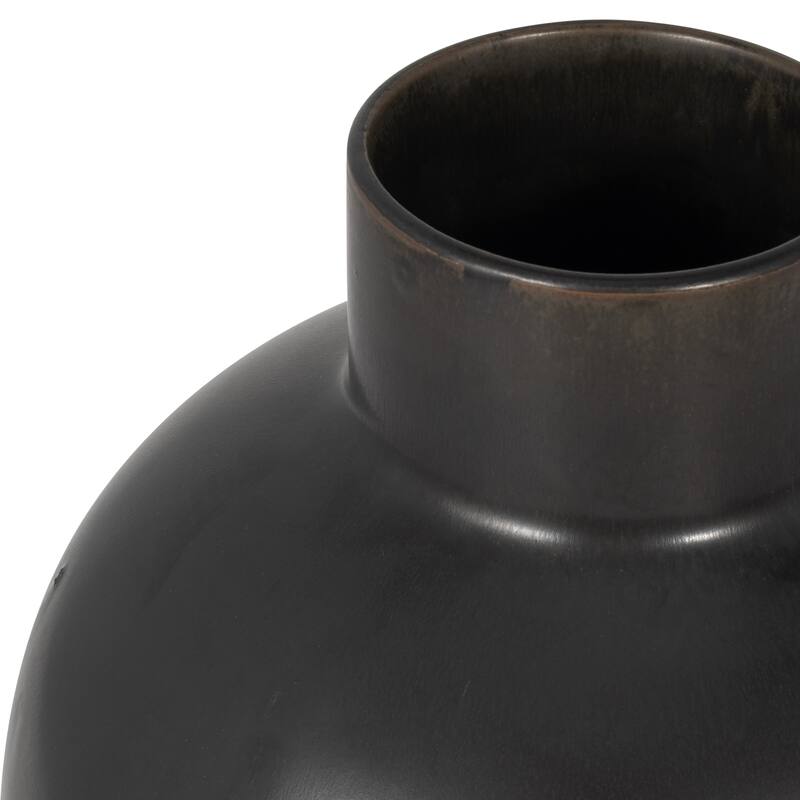 Sagebrook Home Neutral Round Modern Ceramic Bubble Vase