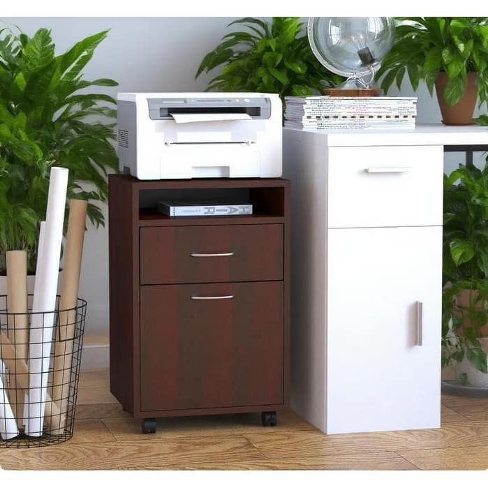 Mobile Storage Cabinet Organizer, 15.7"W x 13.8"D x 23.6"H