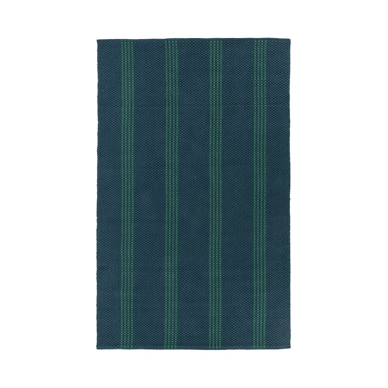 Villa by Classic Home Sorrento Handwoven Performance Stripe Fabric Rug