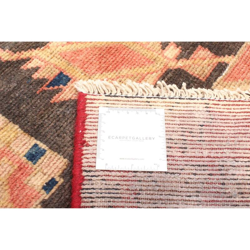 ECARPETGALLERY Hand-knotted Andelz Dark Brown Wool Rug - 4'2 x 6'3