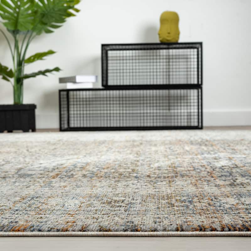 Camilla Vintage Blues/Rust Area Rug