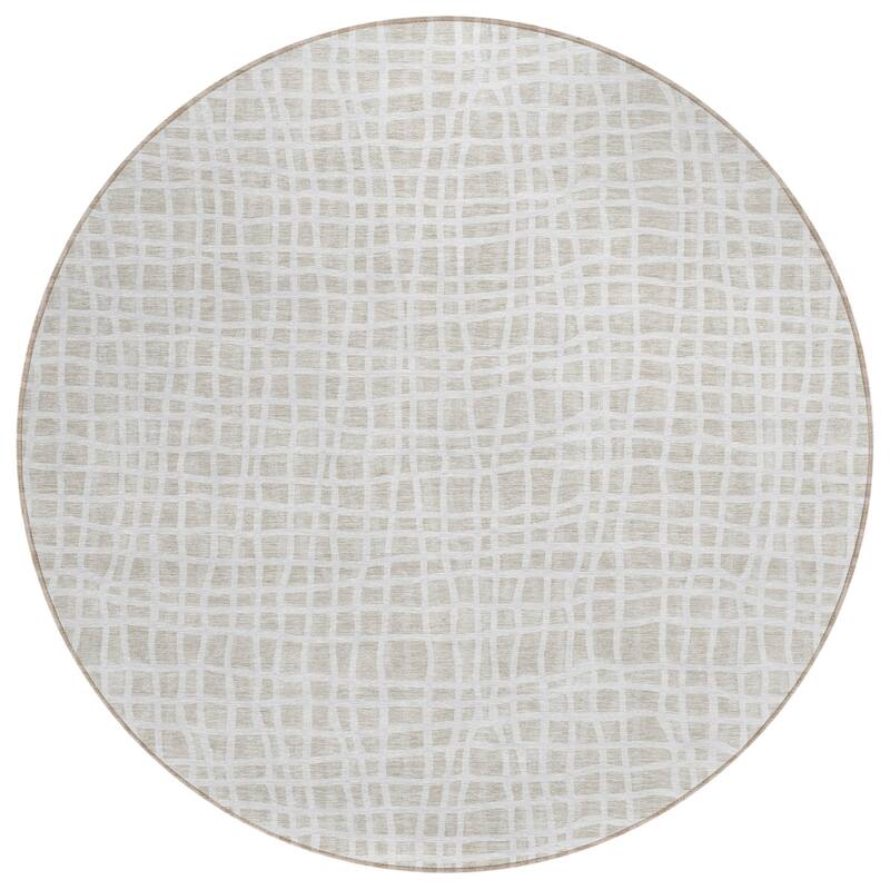 Machine Washable Indoor/ Outdoor Chantille Modern Abstract Rug