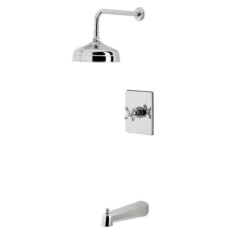 Kingston Brass Single-Handle Pressure Balanced Tub and Shower Faucet - Polished Chrome