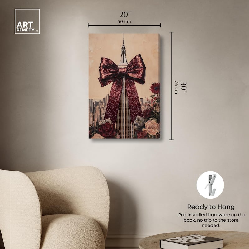 Sparkling Empire State Building Canvas by Art Remedy, Gallery Wrapped