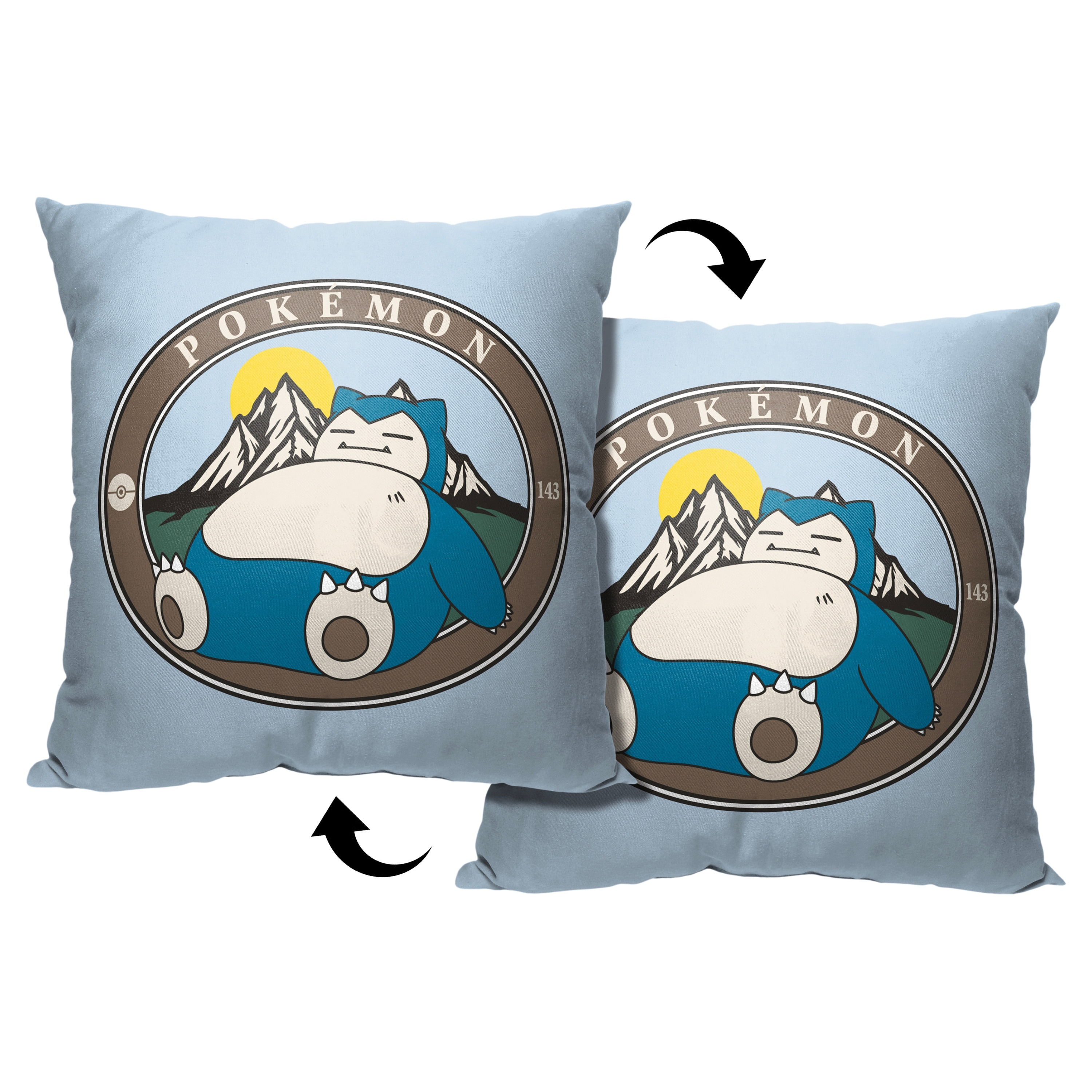 Pokemon Snooring Outdoors 18 Inch Throw Pillow 18 x 18