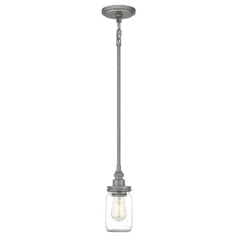 Quoizel Squire Galvanized Mini Pendant